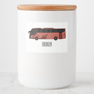 Rótulo Para Comida Ilustração de desenho de barramento