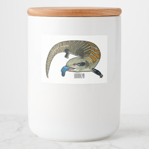 Rótulo Para Comida Ilustração de desenho em tons azuis