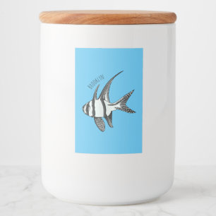 Rótulo Para Comida Imagem cartoon de cartoon de Banggai