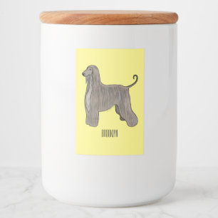 Rótulo Para Comida Imagem de desenho animado de cão de cão de cão de 