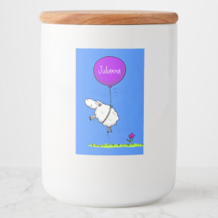 Rótulo Para Comida Imagem de humor de desenho animado de balão de ov