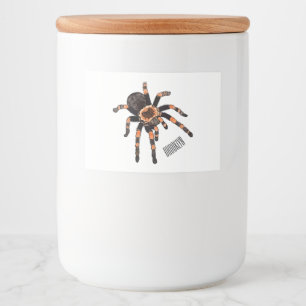 Rótulo Para Comida Imagem do desenho de Tarantula