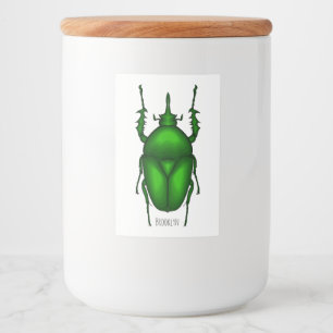 Rótulo Para Comida Imagem do inseto Mecynorhina torquata