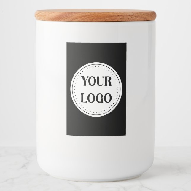 Rótulo Para Comida Inteligente, contemporâneo, polido e personalizáve (Frente)