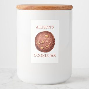 Rótulo Para Comida Jar Cookie Personalizado