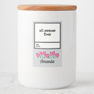 Rótulo Para Comida Jar Essencial de Pantera Personalizada