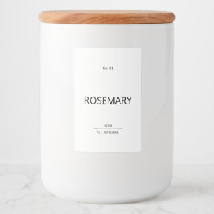 Rótulo Para Comida Jar Minimalista