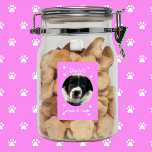 Rótulo Para Comida Jar Personalizado de Pet Tratat