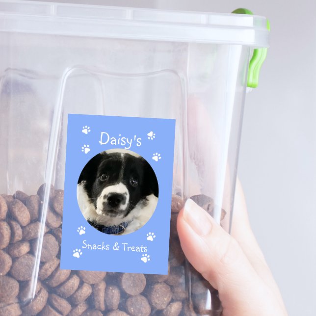 Rótulo Para Comida Jar Personalizado de Pet Tratat (Criador carregado)