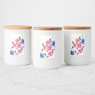 Rótulo Para Comida Jardim Flor