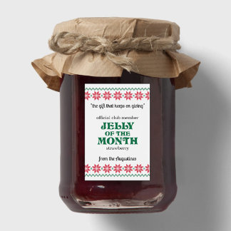 Rótulo Para Comida Jelly of the Month Club Jam Labels