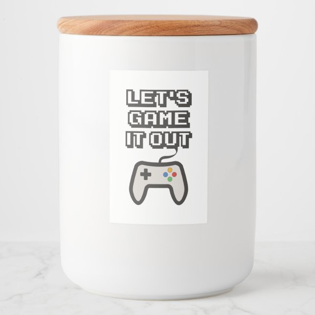 Rótulo Para Comida jogo de vamos (Frente)