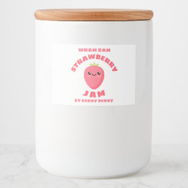 Rótulo Para Comida Kawaii Strawberry Jam