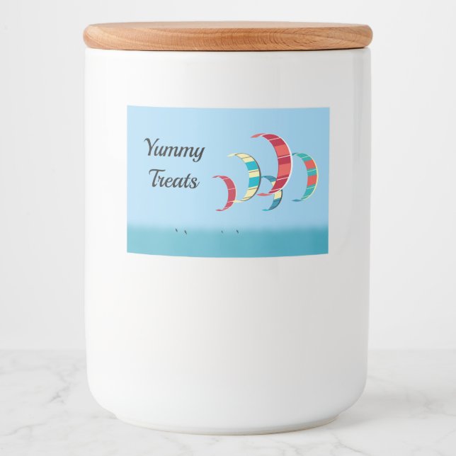 Rótulo Para Comida Kite Surfing (Frente)