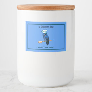 Rótulo Para Comida La Chouette Bleue Cafe