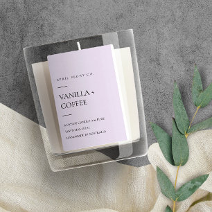 RÓTULO PARA COMIDA LAVANDA LILAC SIMPLES