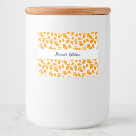 Rótulo Para Comida Limões Amarelos Italianos Desenhados À Mão Persona