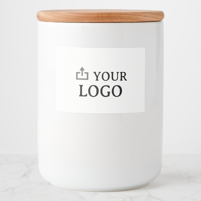 Rótulo Para Comida Logotipo Personalizado da Empresa  (Frente)