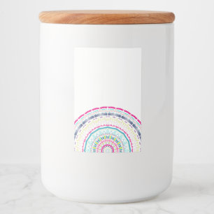 Rótulo Para Comida mandala colorida