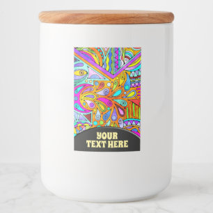 Rótulo Para Comida Mão Desenhada Por EDDArt - Blah Blah Blah 1