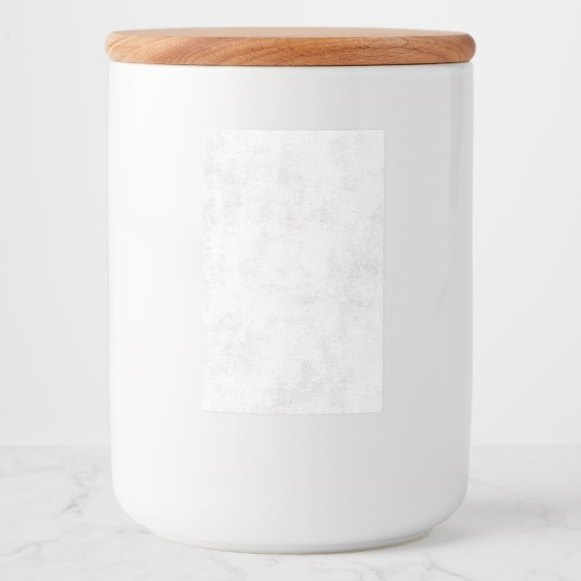 Rótulo Para Comida Mármore Branco Moderno (Frente)