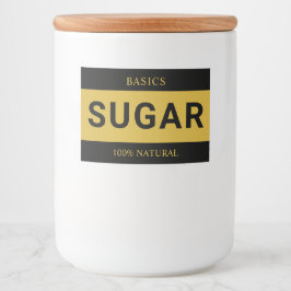 Rótulo Para Comida Minimalist Custom Sugar Label for Containers