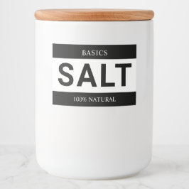 Rótulo Para Comida Minimalist Salt Label for Containers