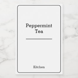Rótulo Para Comida Mínimo de armazenamento moderno da organização dom