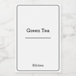 Rótulo Para Comida Mínimo de armazenamento moderno da organização dom