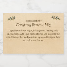 Mistura de Preparação de Brownie de Natal Personal
