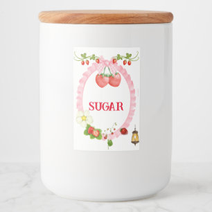 Rótulo Para Comida Morango Personalizado