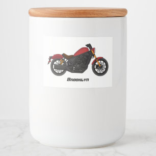 Rótulo Para Comida motocicleta legal