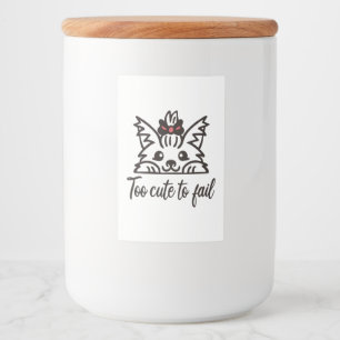 Rótulo Para Comida Muito fofo para falhar