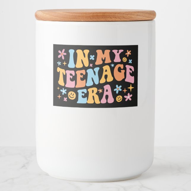 Rótulo Para Comida Na Minha Época De Adolescência Eu (Frente)