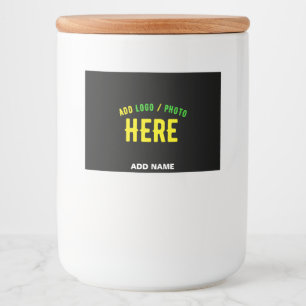 RÓTULO PARA COMIDA NA MODA MODERNO PERSONALIZÁVEL NEGRO VERIFICADO CO