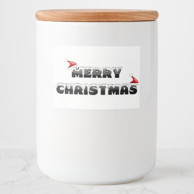 RÓTULO PARA COMIDA NATAL DE MERRY NEVY (Frente)