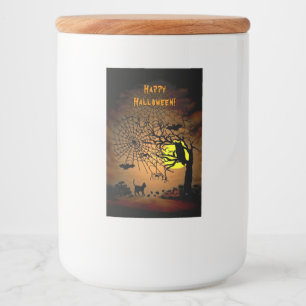Rótulo Para Comida Noite de Halloween, Feliz Halloween!