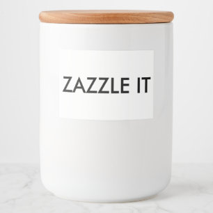 Rótulo Para Comida O costume personalizou o modelo do vazio da