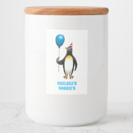 Rótulo Para Comida O Pinguim da Festa