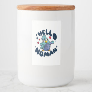 Rótulo Para Comida Olá humano passarinho fofo