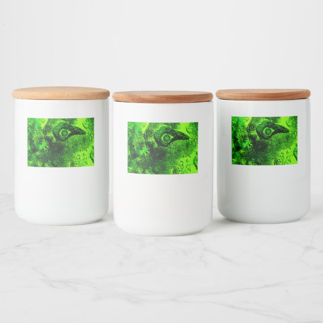 Rótulo Para Comida olhando para o verde (Garrafas)