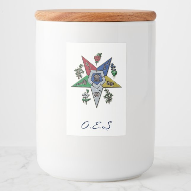 Rótulo Para Comida Ordem Da Estrela Oriental (Frente)