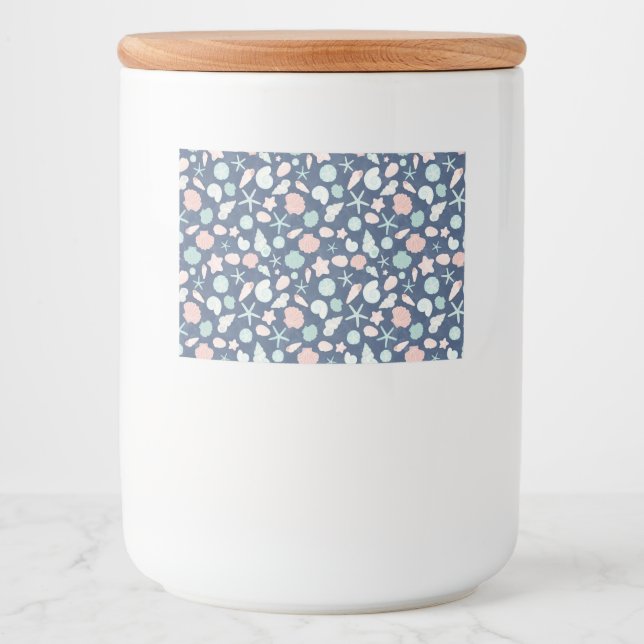 Rótulo Para Comida padrão das conchas (Frente)