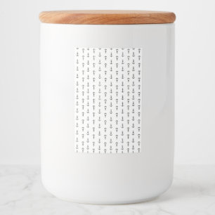 Rótulo Para Comida Padrão de Âncora