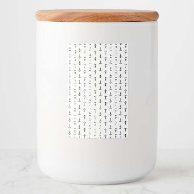 Rótulo Para Comida Padrão de Âncora (Frente)