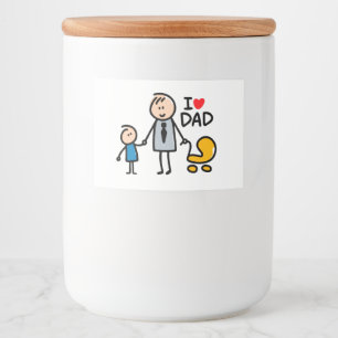 Rótulo Para Comida Pai de amor