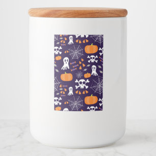 Rótulo Para Comida Personagens Divertidos e Assustadores de Halloween