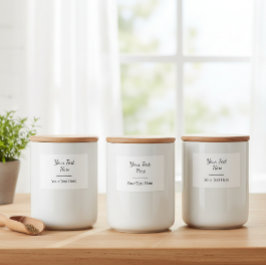 Rótulo Para Comida Personalised Organisation Labels, Design Your Own