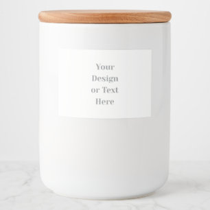 Rótulo Para Comida Personalizável Seu Design ou Texto Aqui Personaliz