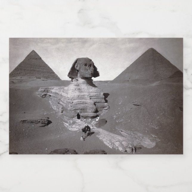 Rótulo Para Comida Pirâmides de Sphinx e Giza do excelente Necropolis (Rótulo Único)